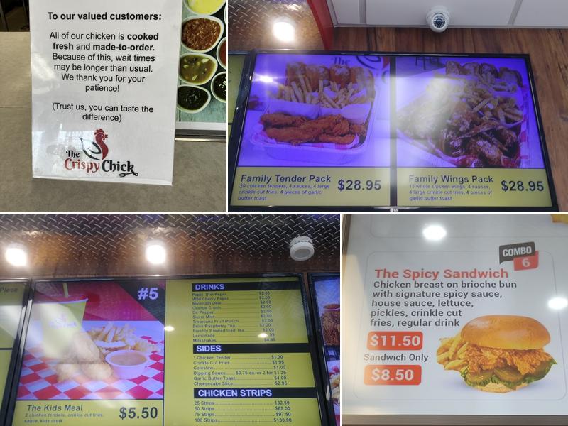 The Crispy Chick Menu