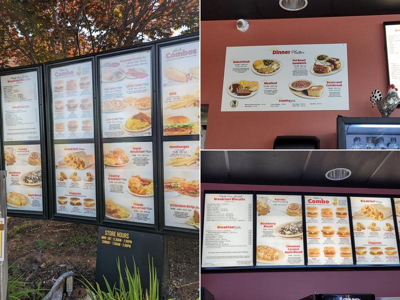 Tudor's Biscuit World Menu