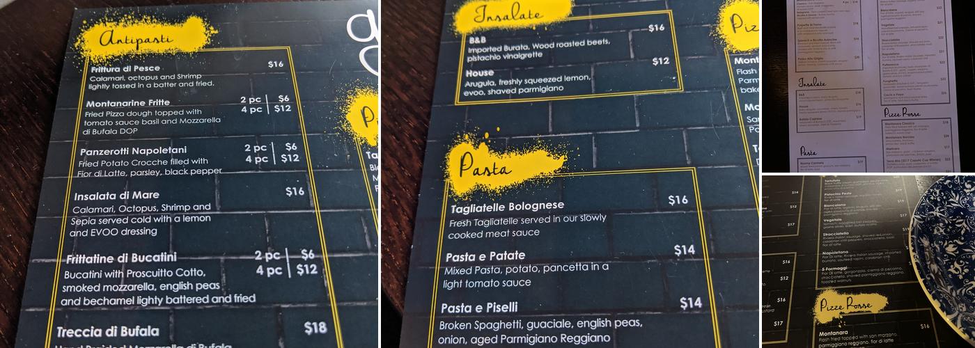 Gallucci Pizzeria Napoletana Menu