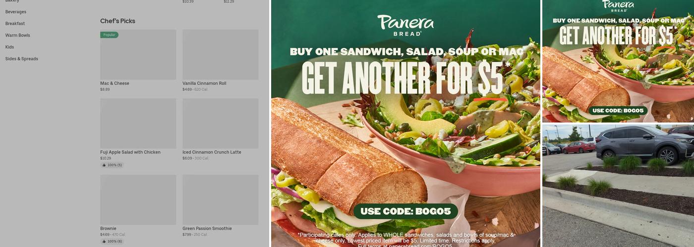 Panera Bread Menu
