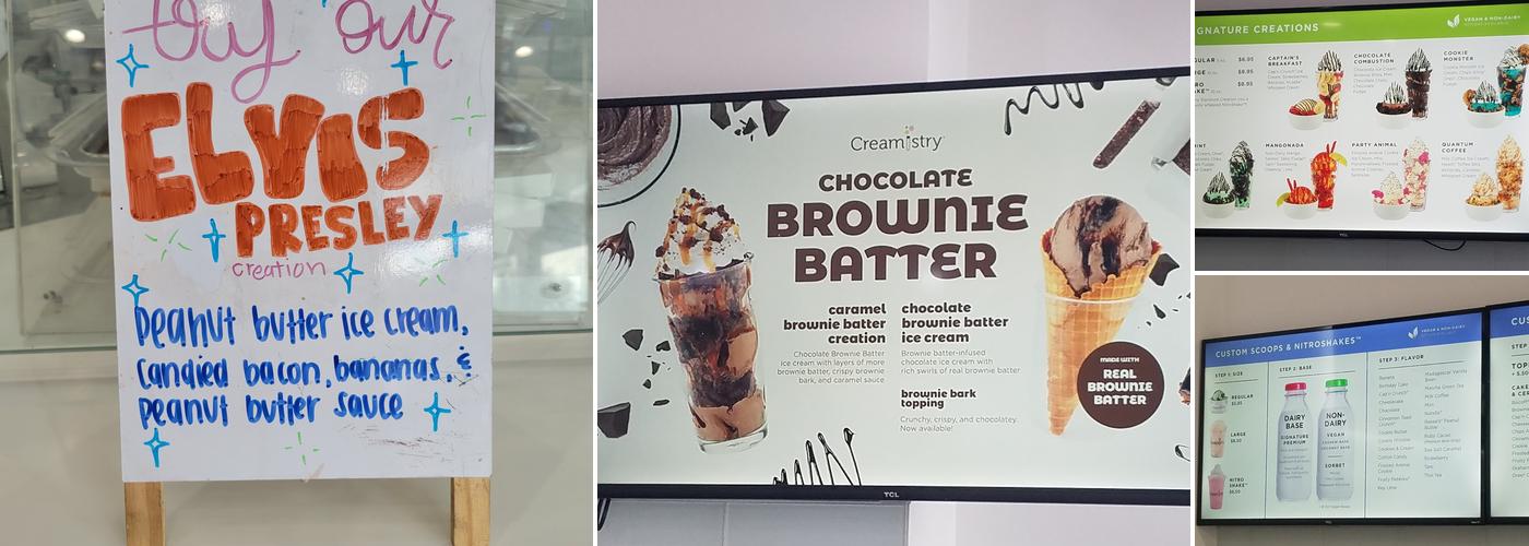 Creamistry Menu