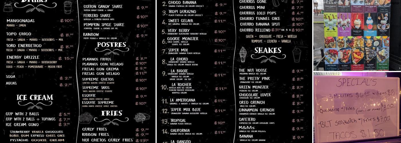 Don Bigote Menu
