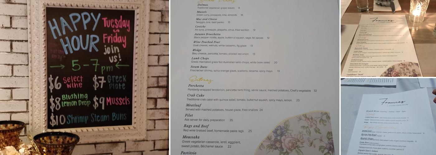 Frances Menu