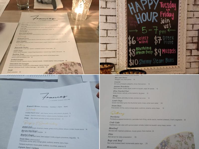 Frances Menu