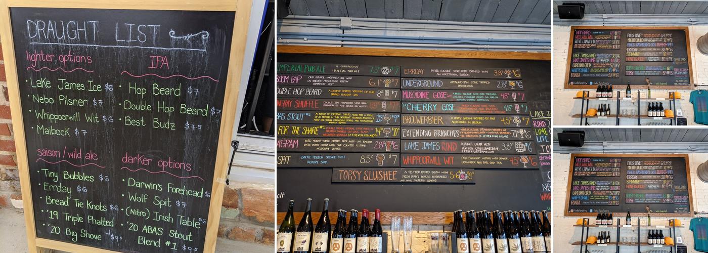 Fonta Flora Brewery - Optimist Hall Menu