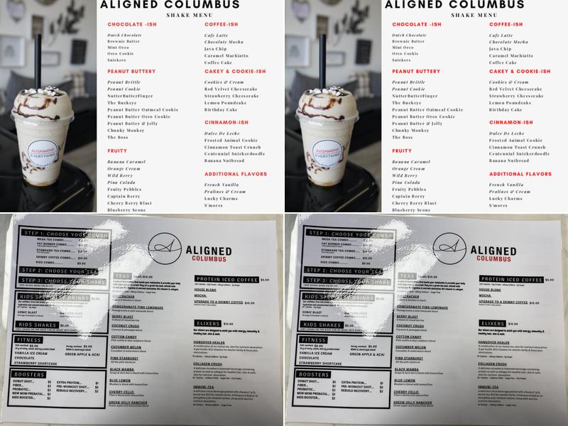 Aligned Columbus Menu
