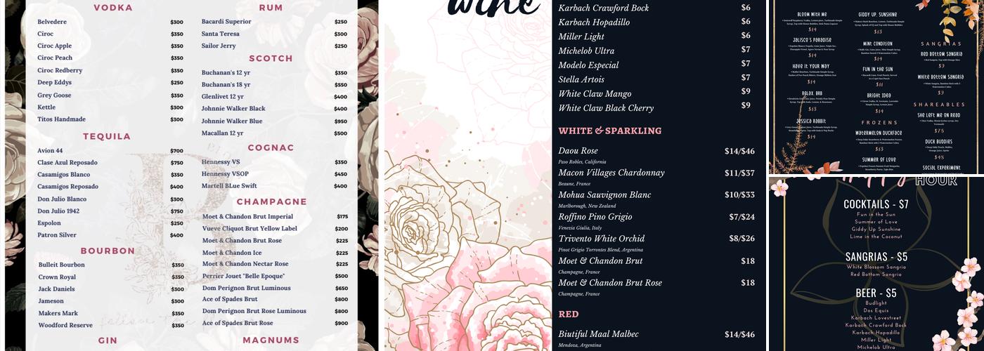 BLOOM Menu