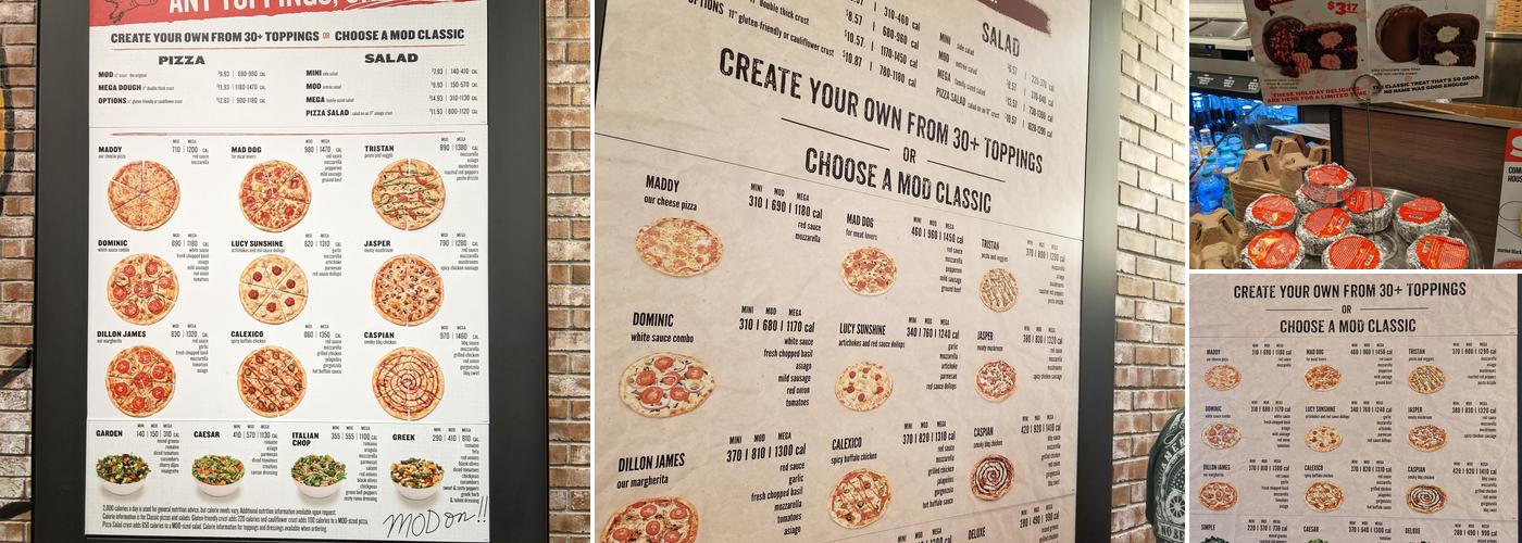 MOD Pizza Menu