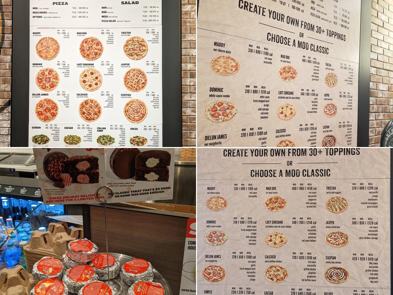 MOD Pizza Menu