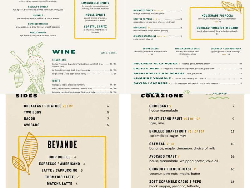 Marco Polo Menu