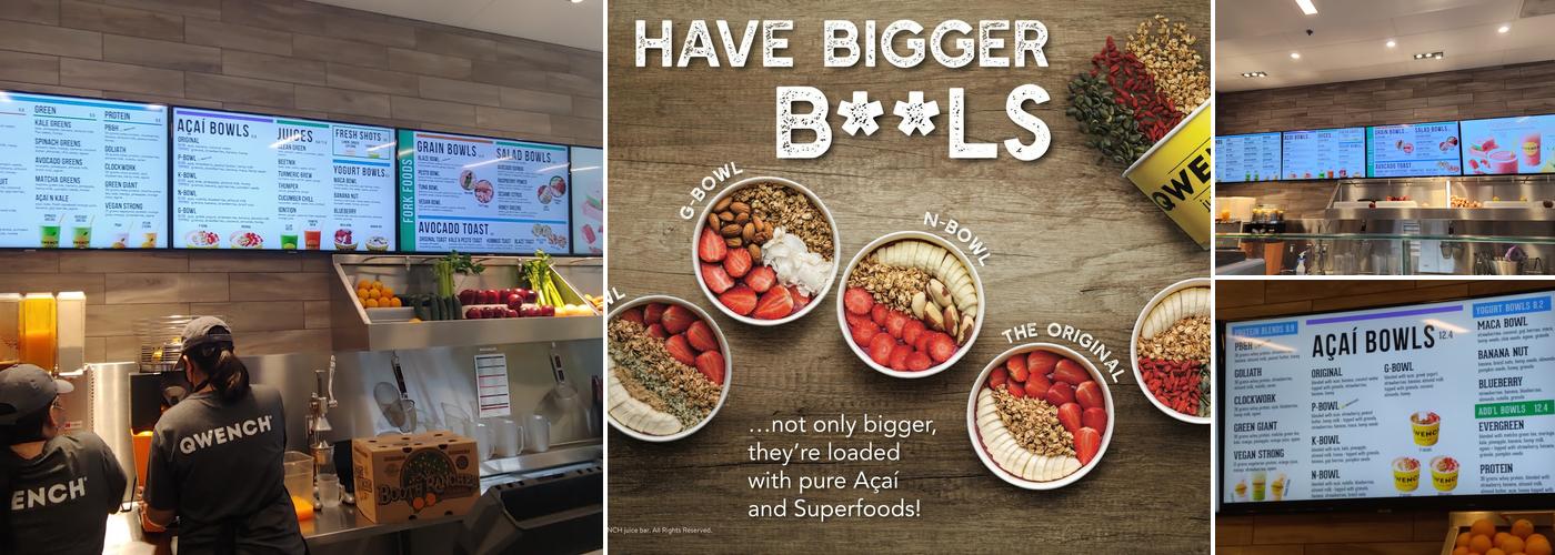 Qwench Juice Bar Menu