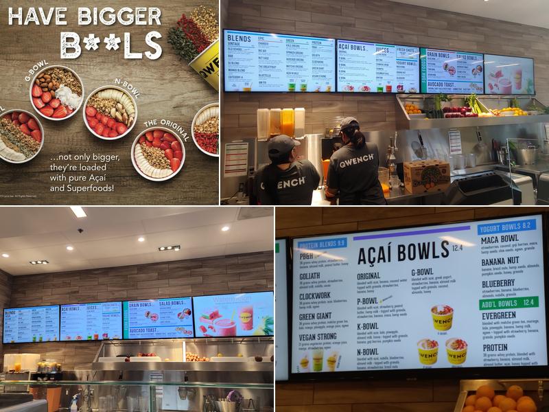 Qwench Juice Bar Menu