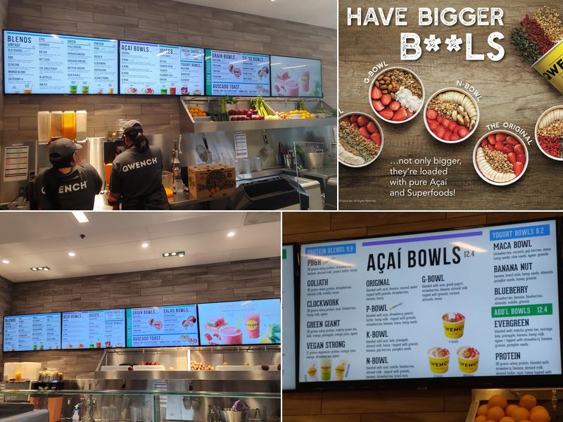 Qwench Juice Bar Menu