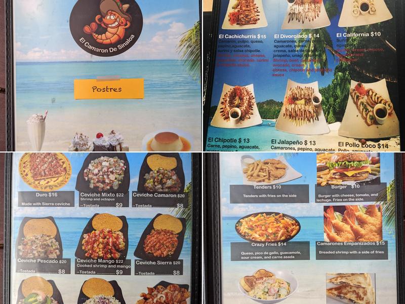 El Camaron RWC Menu