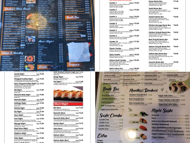 Ogenki Sushi Fusion Menu
