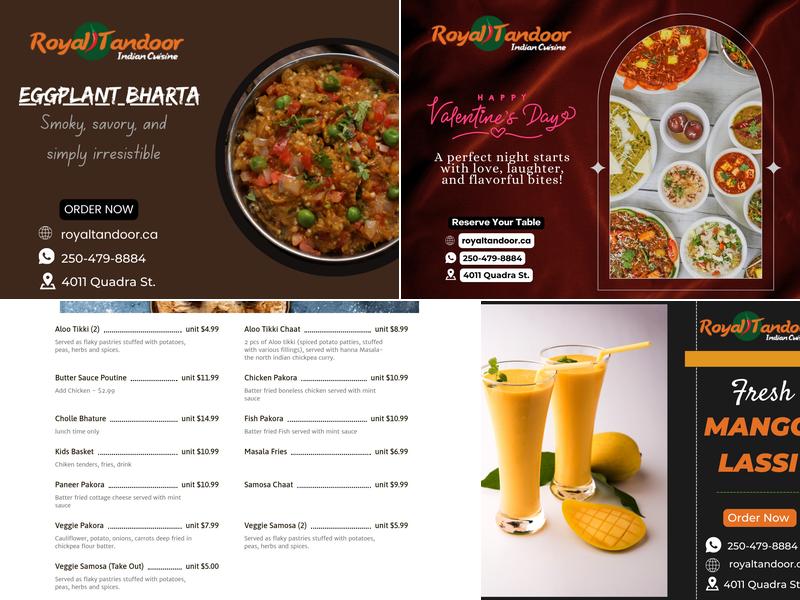 The Royal Tandoor Menu