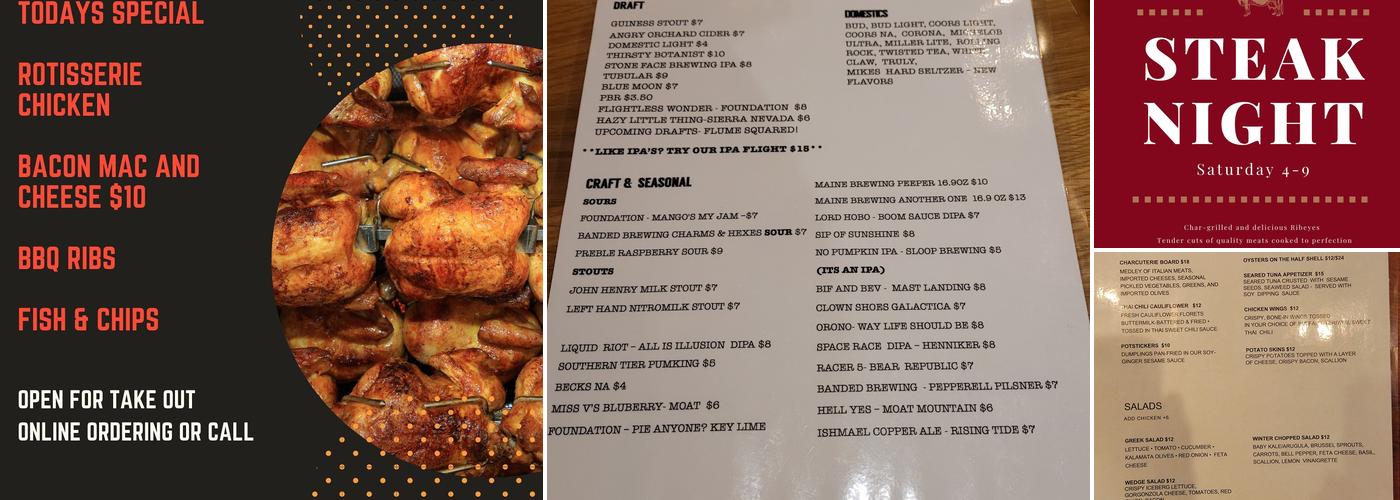 Modern Barn Menu