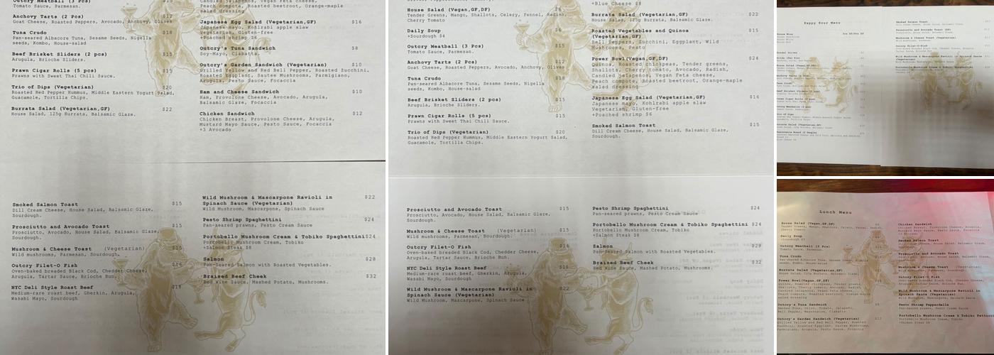Open Outcry Menu