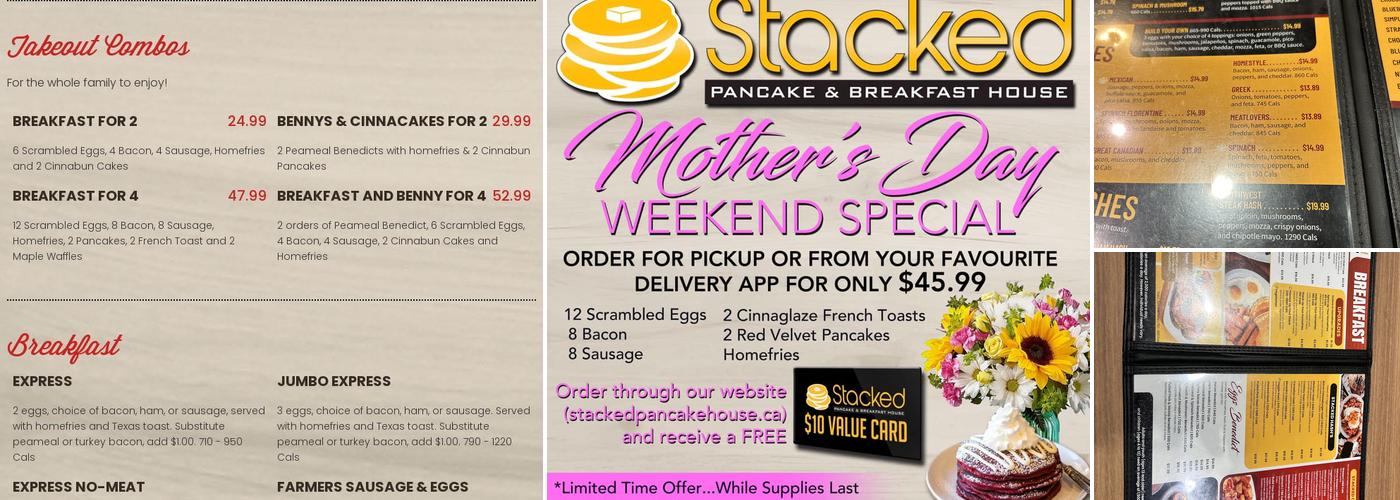 Stacked Pancake & Breakfast House Brantford Menu