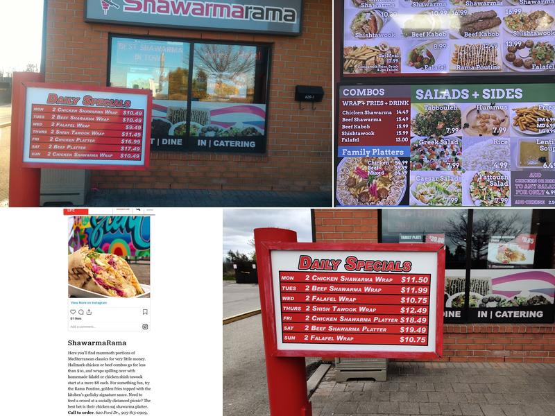 ShawarmaRama Menu