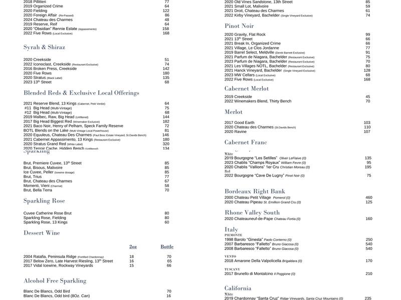 HOB NOB Restaurant Menu