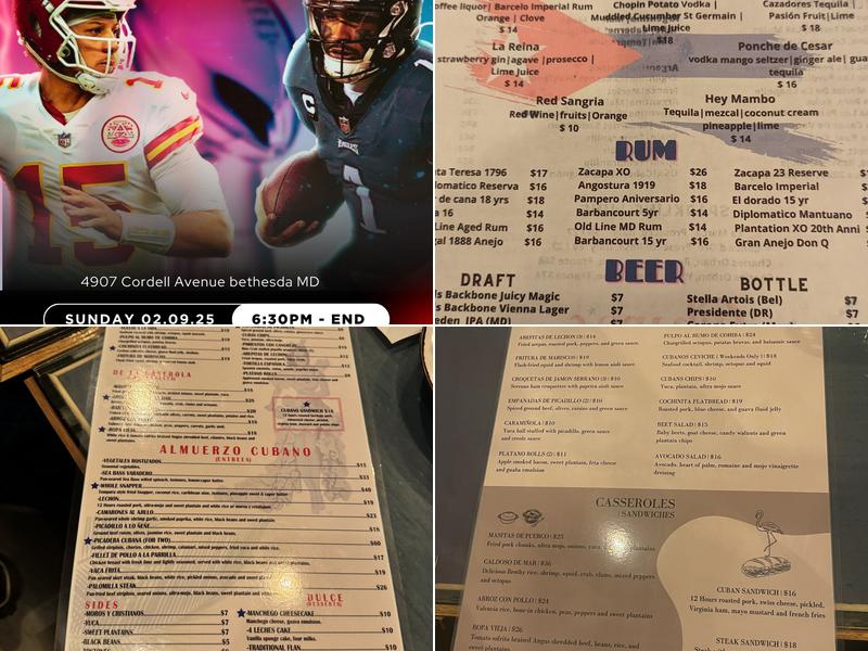 Cubano’s Menu