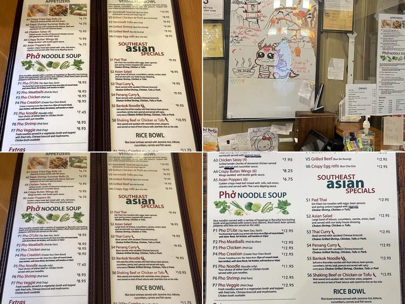 Pho D'Lite Menu