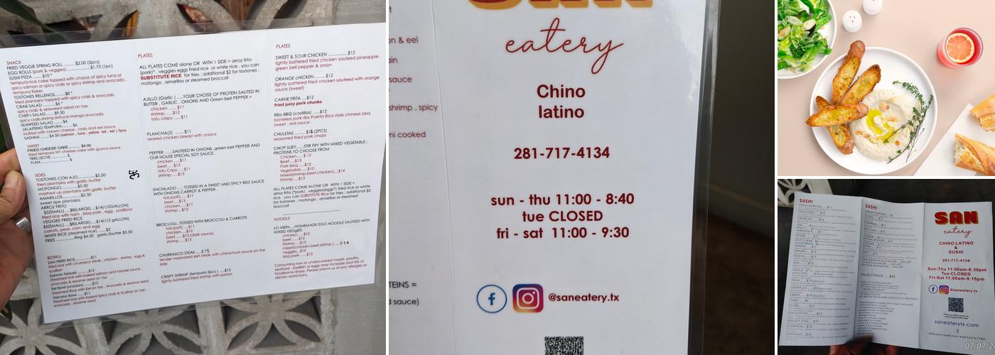 San Eatery Menu