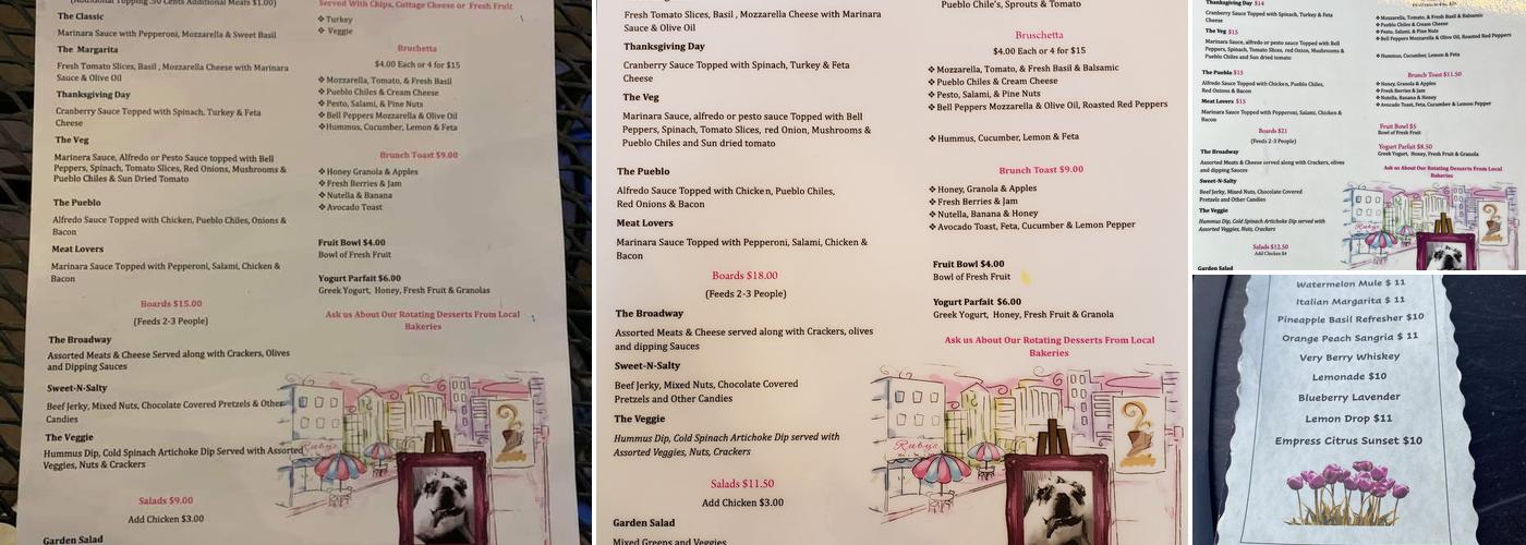 Ruby's Menu