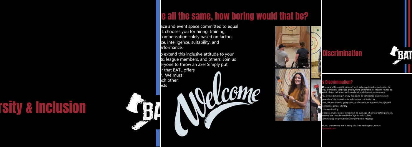 BATL Axe Throwing | Scottsdale Menu