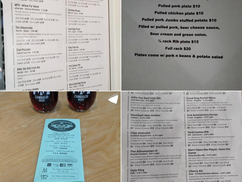 Zambaldi Beer Menu