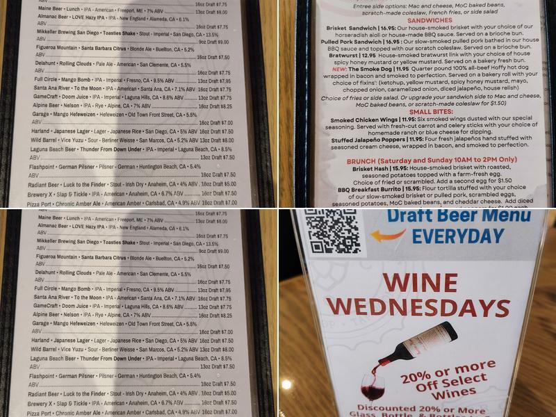 Matter of Craft Gastropub Menu