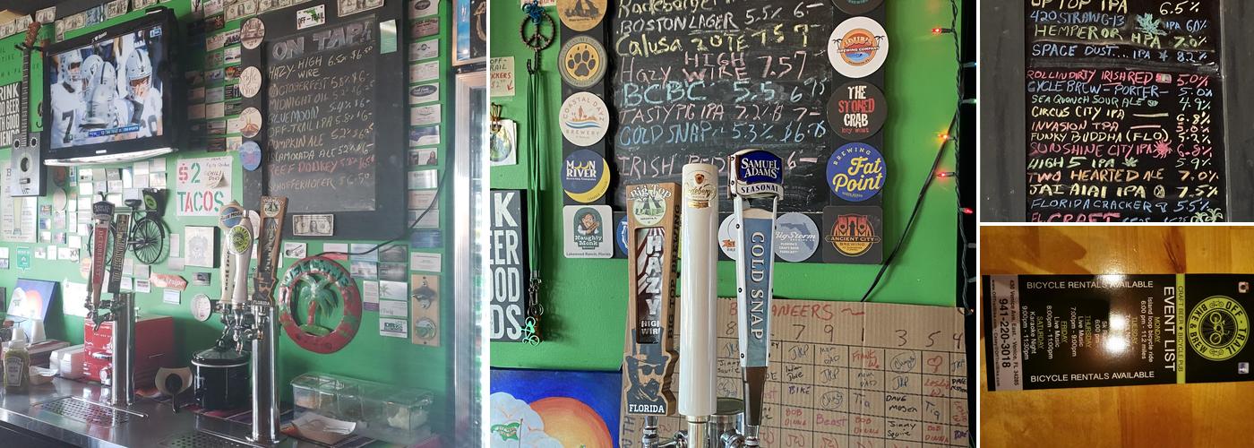 Off-Trail Bike & Brew Menu