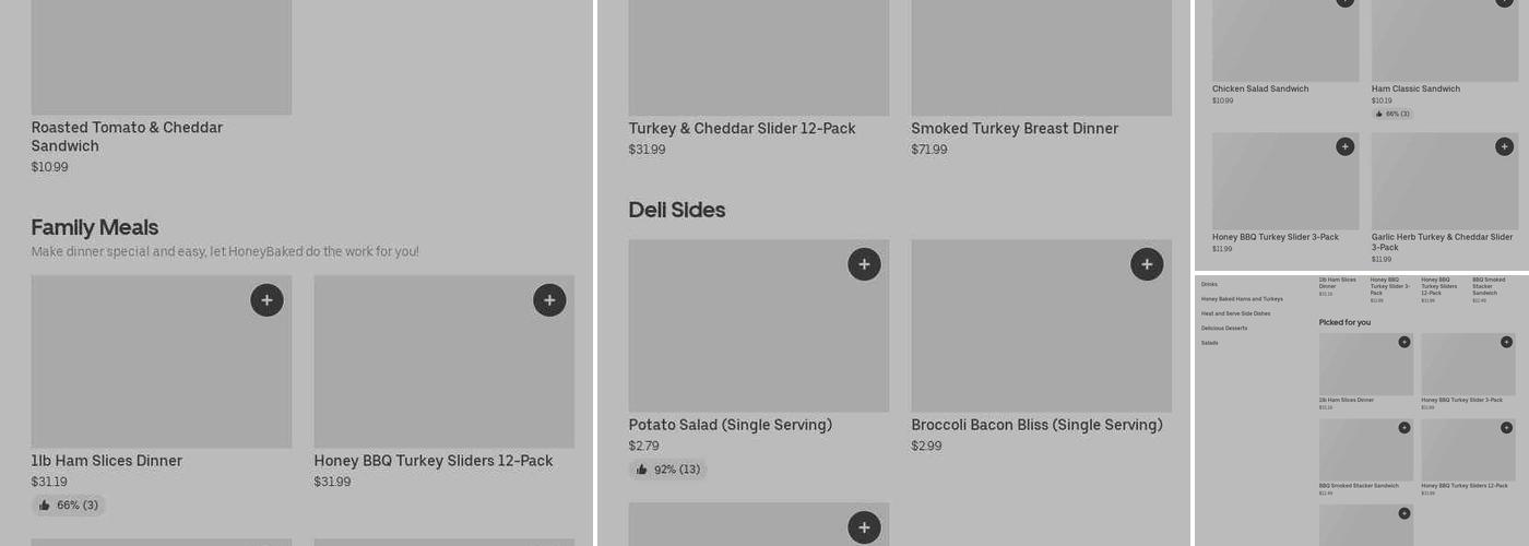 The Honey Baked Ham Company Menu