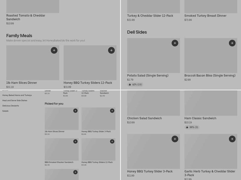 The Honey Baked Ham Company Menu