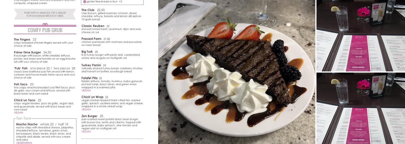 Play Bar & Grill Menu
