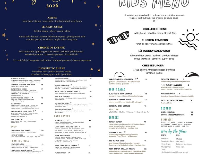 Cloud 9 Rooftop Bar Menu