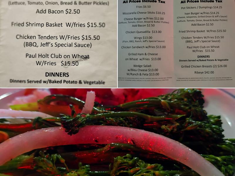 Lennie's Club & Grill Menu