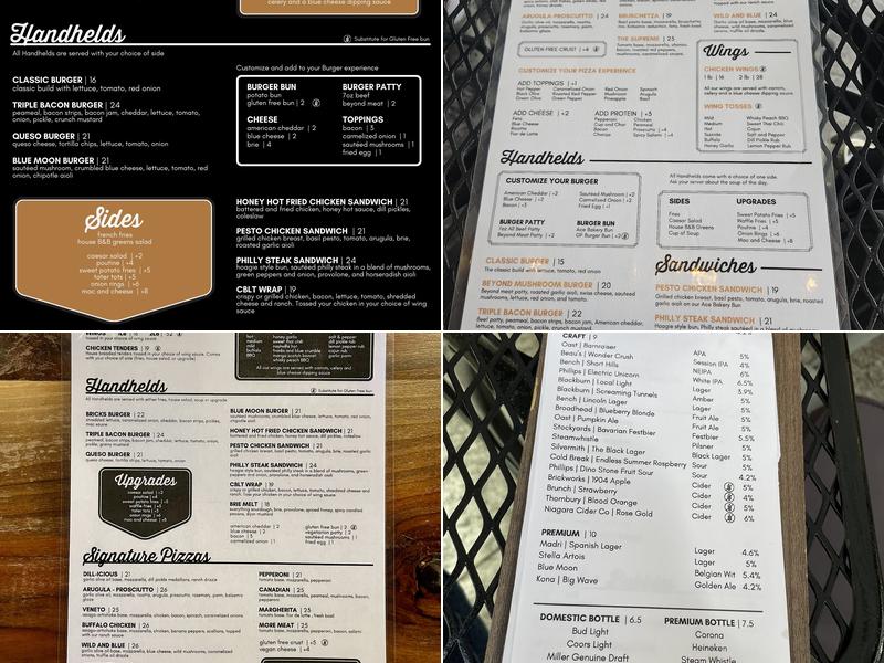 Bricks & Barley Menu