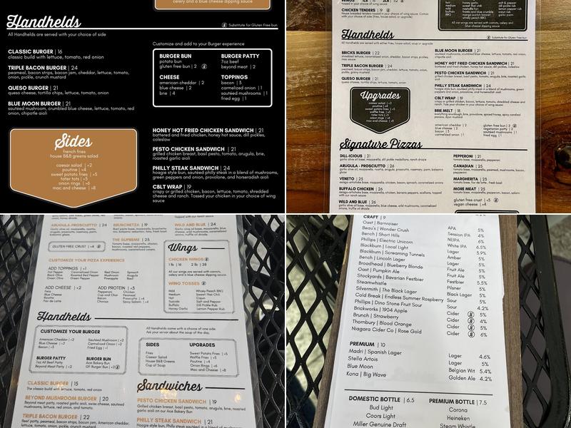 Bricks & Barley Menu