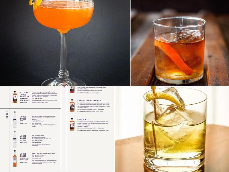 The Family Jones Spirit House Menu