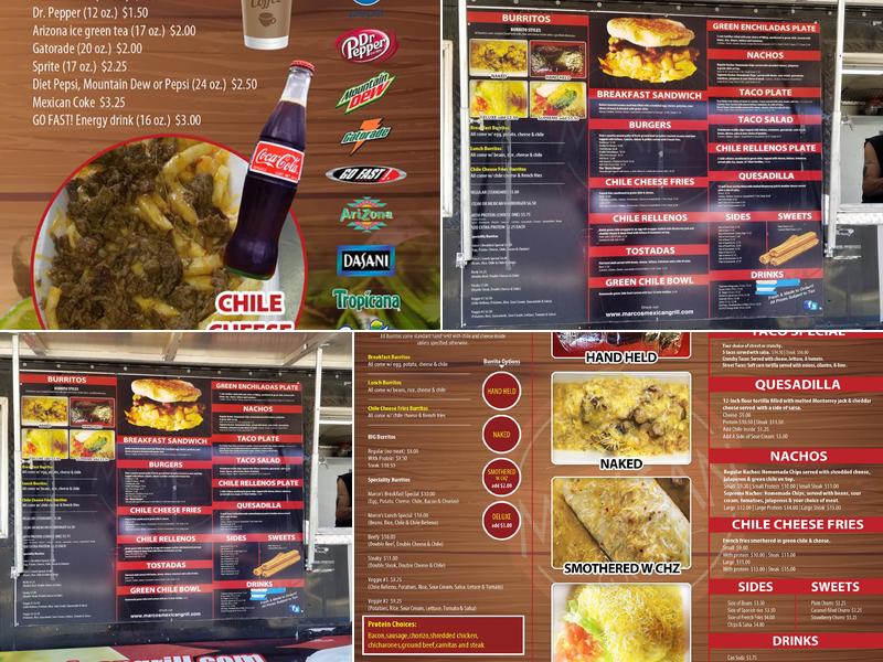 Marco's Mexican Grill Menu