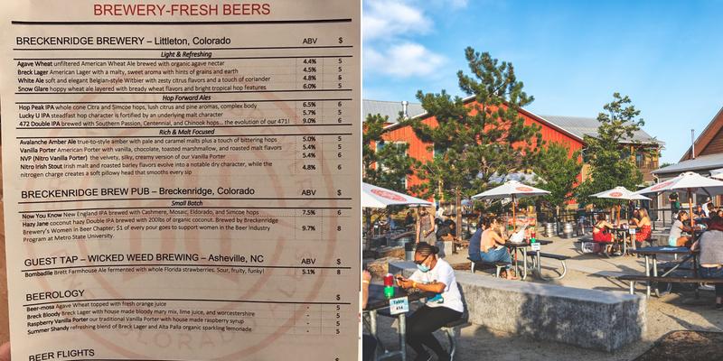Breckenridge Brewery Menu