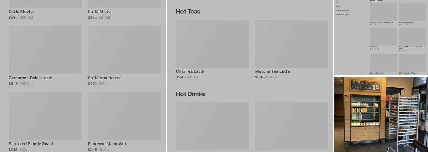 Starbucks Menu