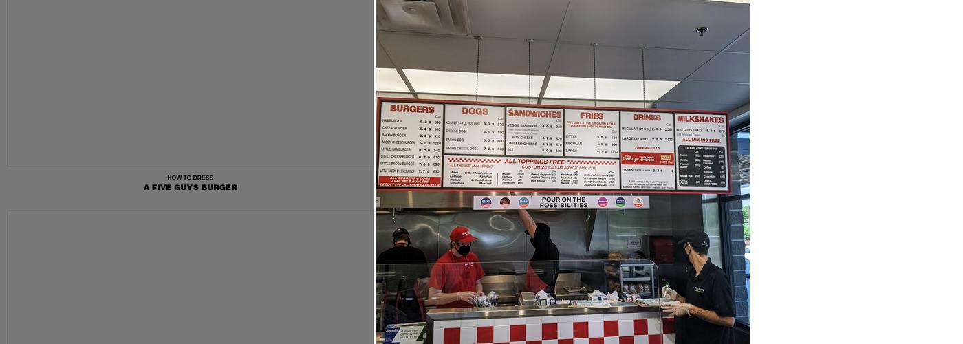 Five Guys Menu