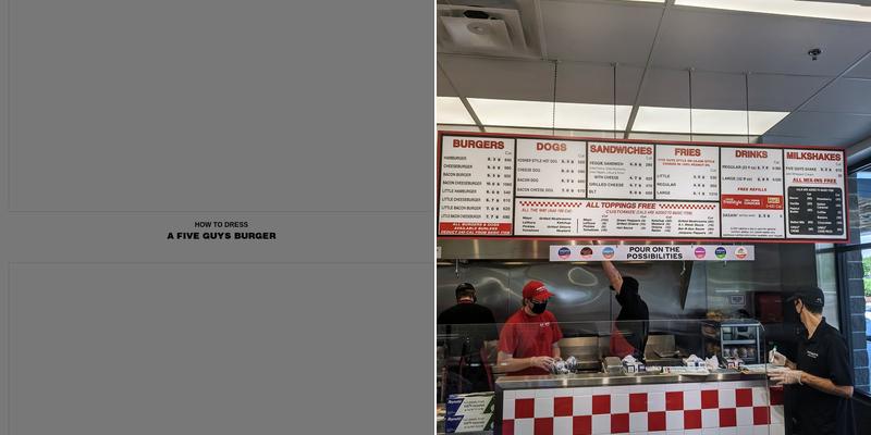 Five Guys Menu