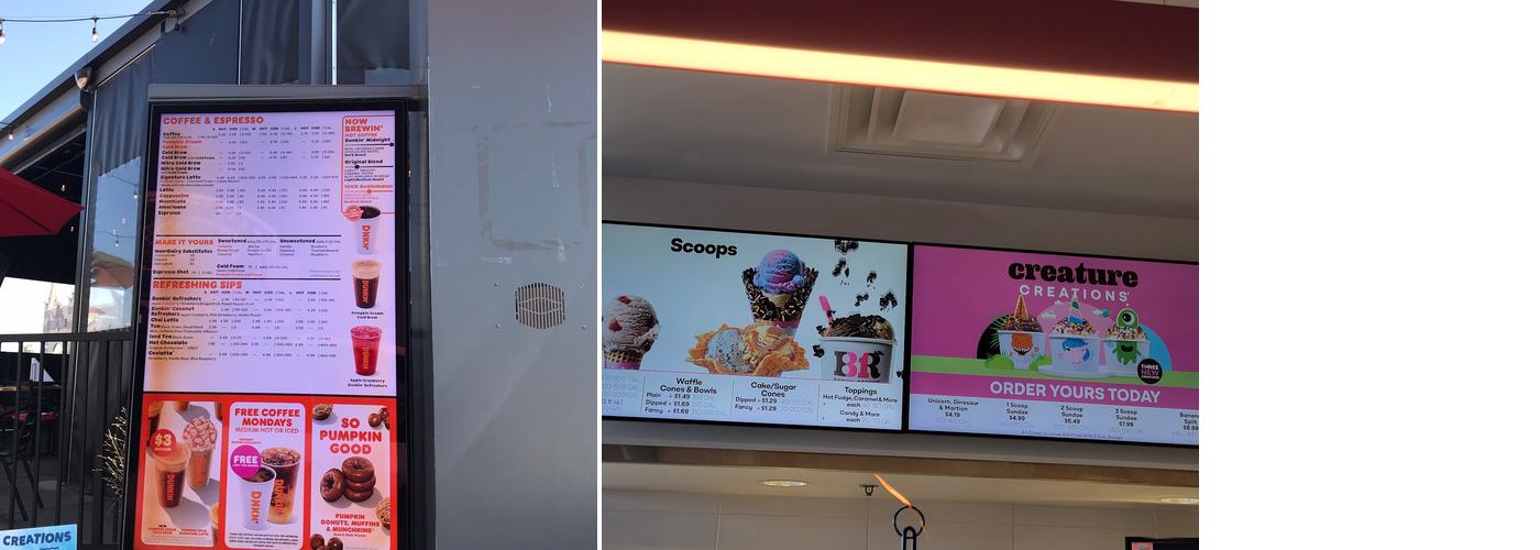 Dunkin' Menu