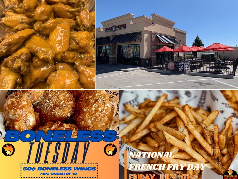 Golden Flame Hot Wings