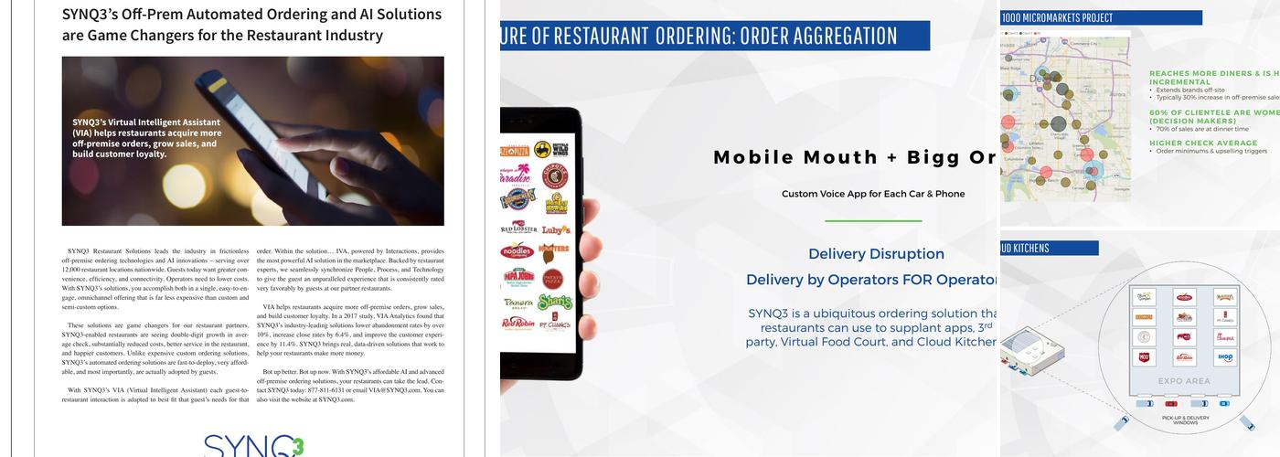 SYNQ3 Restaurant Solutions Menu