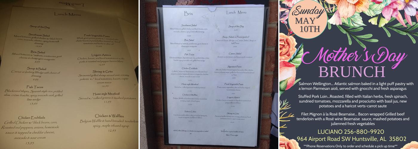 Brix Wine & Tapas Menu